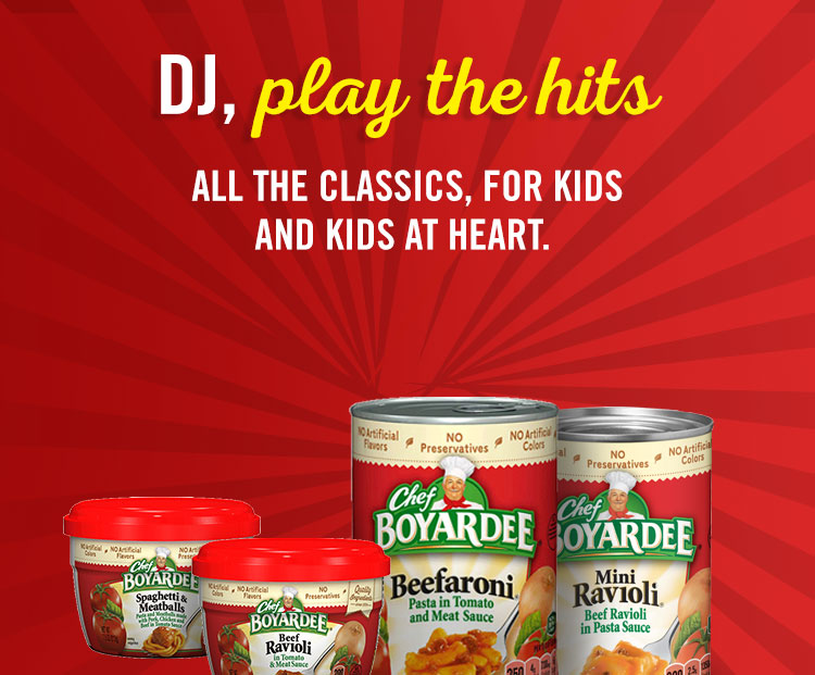 DJ, play the hits. All the classics, for kids and kids at heart.